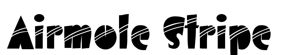 Airmole Stripe Yazı tipi ücretsiz indir